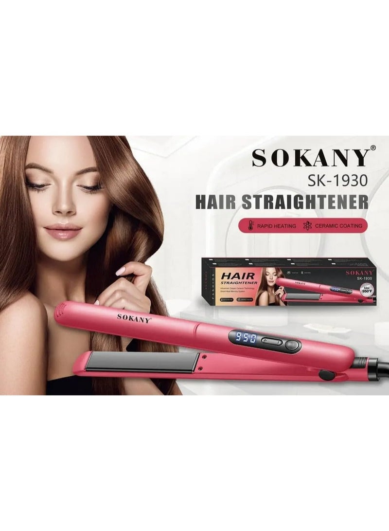 sokany SK-1930 Ceramic Hair Straightener 950°F - Image 2